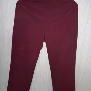 Cherry Color Unused Trouser Stretchable