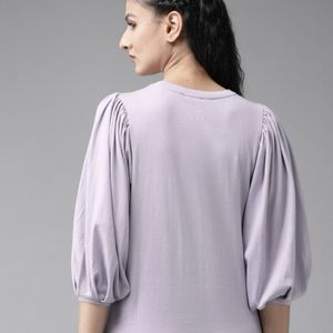 Roadster Balloon Sleeves Top