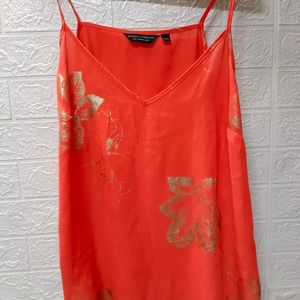 Dorothy Perkins Coral Orange Segeti Talks Top"