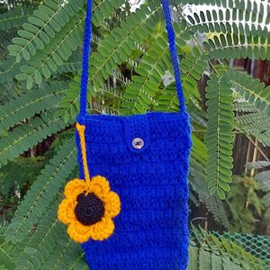 Hand Made Crochet Mobile Bag