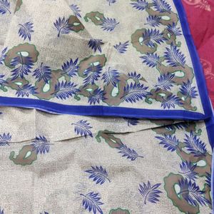 Pure Cotton Saree With Blouse Piece