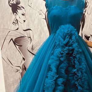 Designer Ruffle Gown