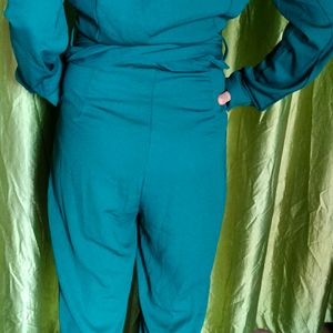 Tokyo Talkies Dark Green Jumpsuit