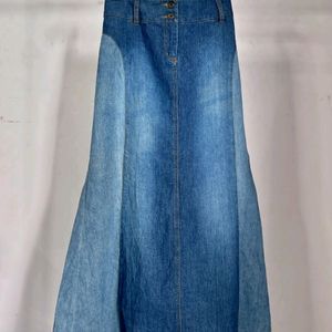 Denim Long Skirt