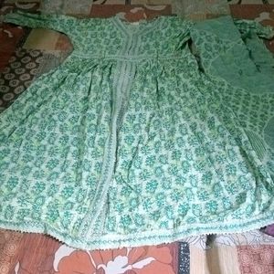 Pure Cotton Two Piece Frock