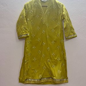 Lime Yellow Kurta Set