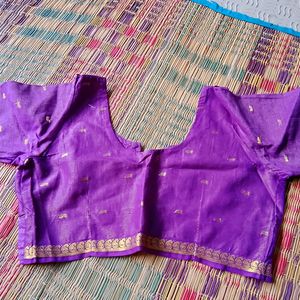 34 Size Golden Zari Blouse