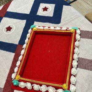 Red Velvet Dry Fruit Packing Tray