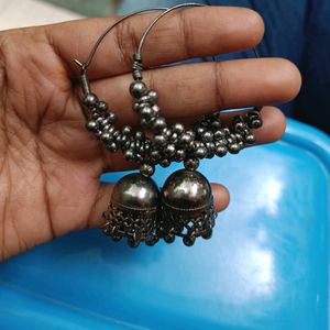 Beautiful Silver Jhumka