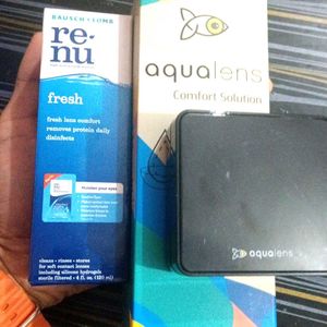 Pack Of 3 Aqualense Solutions With Premium Case