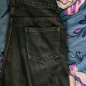 Black Charcoal Wash Jeans