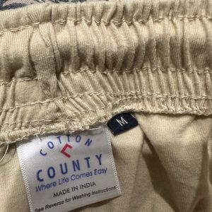 Cotton County Branded Unused Cream Pyajama