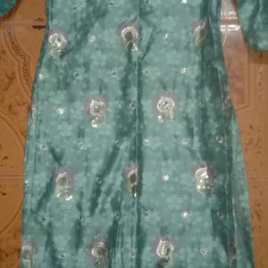 Embroidery Kurta With Heavy Work Dupatta