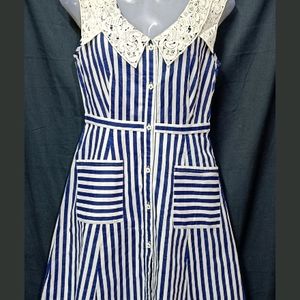 Blue & White Stripe Dress