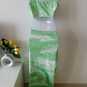 Urbanic Green Tie Dye Coord Set