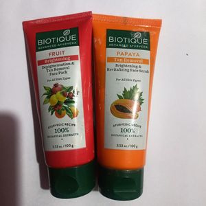 Biotique Face Scrub And Mask🔥💕