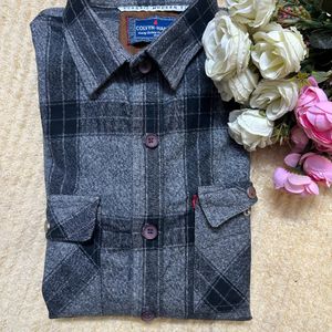 Grey colour, full and stylish shirt