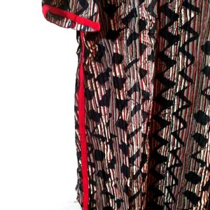 Red And Black Traditional Kurti