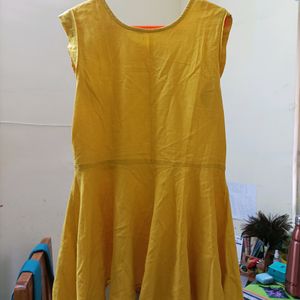 Yellow Peplum Top