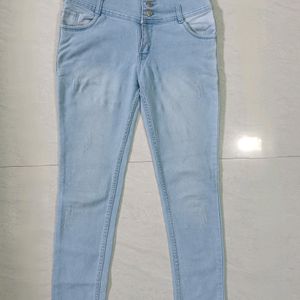 High Waisted Skinny Denim Jeans