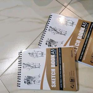 askprints A5 Sketch Book ( Pack Of 2 ) 50 Sheet