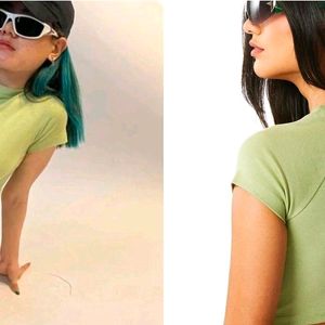 Sage Green Crop Top