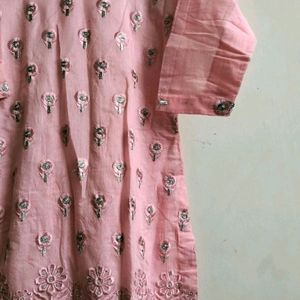 Pink Kurta With Dupatta