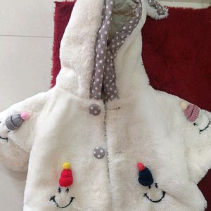 Attractive Kids Soft Rabbit Fur Jacket