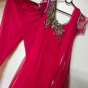 Anarkali Pink Set