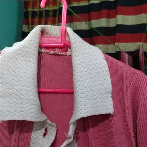 Combo Of Pink & Black Colour Glosy Sweater