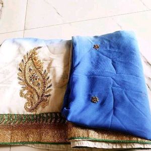 Combo Of 2 Saree Like New Available With Blouse