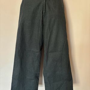 Formal Grey Straight Trousers