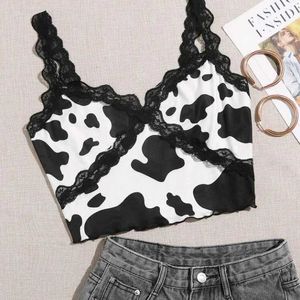 Cow print top