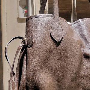 Premium Leather Brown Tote Bag