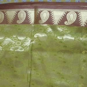 Parrit Green Colour Saree