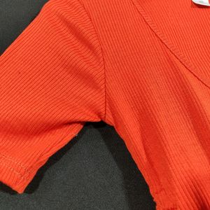 Orange Cropped Top ( Women)