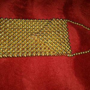 Price Drop ✨️Golden Pearls Purse/Phone Pouch