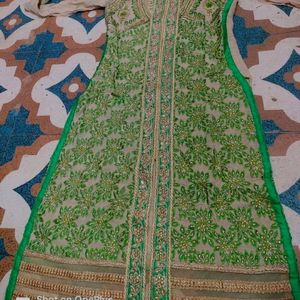 Kurti Set With Two Colours Dupatta