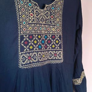 Navy Blue Kurta