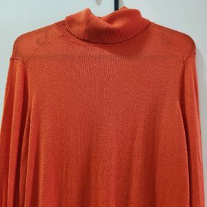 Orange Turtle Neck