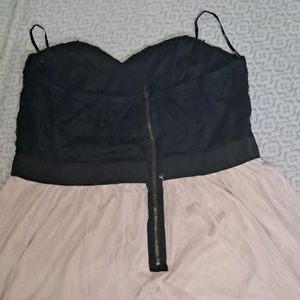 Forever 21 Sexy Black & Beige Tube Dress