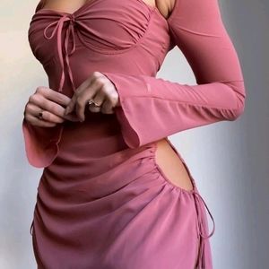 Pink Mini Cut Out Dress