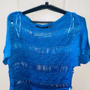 Blue Net Top