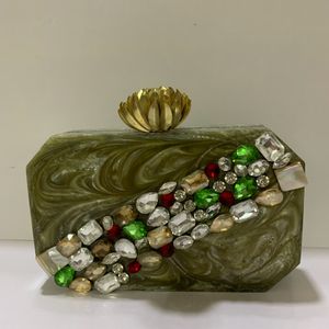 Stone Clutch With Sling