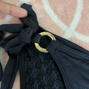 victoria’s secret swim bottoms w side tie up rings