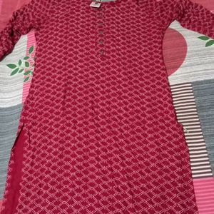 Long Maroon Kurta