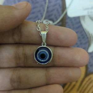 Silver Evil Eye Pendant