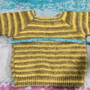 Kids Handknit Wollen Sweater Used