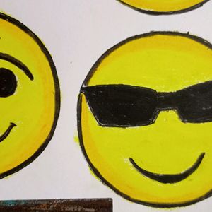 Hand Made On Art Paper EMOJI 😀