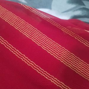 Red Georgette Saree